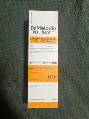 Dr. Melaxin Peel Shot Exfoliating Kojic Acid Turmeric Spray - Orange/White
